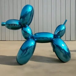 Balloon Dog 200cm Blue Fibreglass Indoor Sculpture