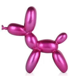 Balloon Dog 27cm Fuchsia Resin Indoor Sculpture