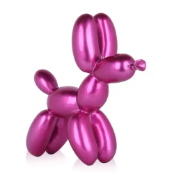 Balloon Dog 27cm Fuchsia Resin Indoor Sculpture