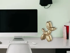 Balloon Dog 27cm Gold Resin Indoor Sculpture