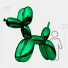 Balloon Dog 240cm Green Metal Garden Sculpture