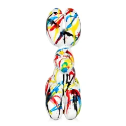 Balloon Dog 27cm Multicoloured Resin Indoor Sculpture