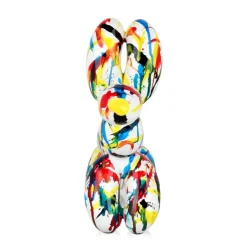 Balloon Dog 27cm Multicoloured Resin Indoor Sculpture