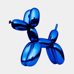 Balloon Dog 80cm Ocean Blue Fibreglass Indoor Sculpture