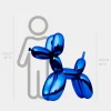 Balloon Dog 100cm Ocean Blue Fibreglass Indoor Sculpture