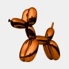 Balloon Dog 80cm Orange Fibreglass Indoor Sculpture