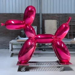 Balloon Dog 80cm Pink Fibreglass Indoor Sculpture
