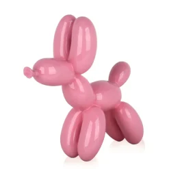 Balloon Dog 27cm Pink Resin Indoor Sculpture