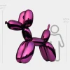 Balloon Dog 200cm Purple Fibreglass Indoor Sculpture