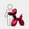 Balloon Dog 100cm Red Fibreglass Indoor Sculpture