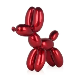 Balloon Dog 27cm Red Resin Indoor Sculpture
