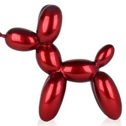 Balloon Dog 46cm Red Resin Indoor Sculpture