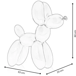 Balloon Dog 60cm Red Resin Indoor Sculpture