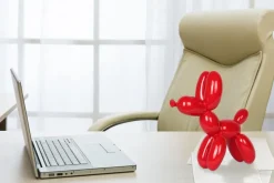 Balloon Dog 27cm Rosso Red Resin Indoor Sculpture