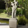 Ballroom Grace Contemporary Stone Garden Sculpture