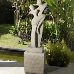 Ballroom Grace Contemporary Stone Garden Sculpture
