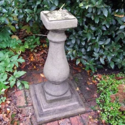 Baluster Brass Stone Garden Sundial