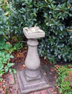 Baluster Brass Stone Garden Sundial