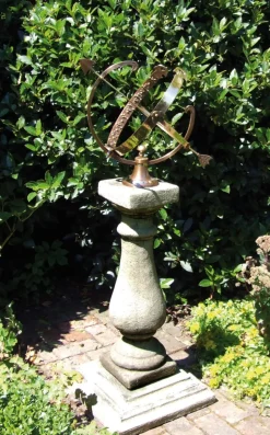 Baluster Large Armillary Stone Garden Sundial