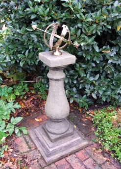 Baluster Medium Armillary Stone Garden Sundial