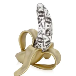 Banana Burst 35cm Gold Resin Indoor Sculpture