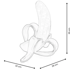 Banana Burst 35cm Yellow Resin Indoor Sculpture