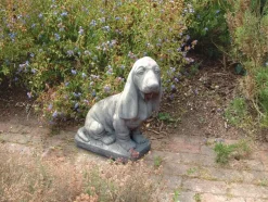 Basset Hound Stone Garden Ornament