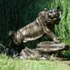 Bengal Tiger Life-Size Bronze Metal Garden Statue