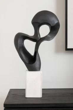 Black Mirage 52cm Metal Indoor Sculpture