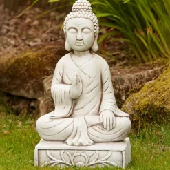 Blissful Buddha Stone Garden Ornament