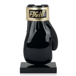 Boxing Hero 37cm Black Resin Indoor Sculpture