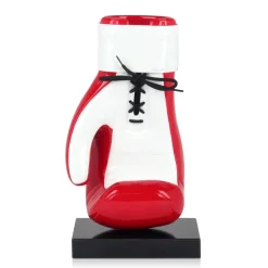Boxing Hero 37cm Red Resin Indoor Sculpture