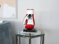 Boxing Hero 37cm Red Resin Indoor Sculpture