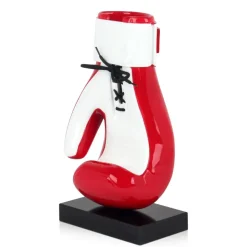 Boxing Hero 37cm Red Resin Indoor Sculpture