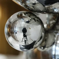 Bubble Bobble 55cm Silver Metal Indoor Sculpture