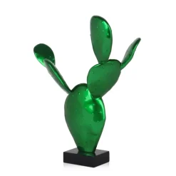 Cactus Bloom 41cm Green Resin Indoor Sculpture