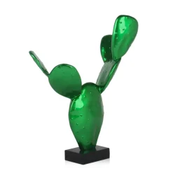 Cactus Bloom 41cm Green Resin Indoor Sculpture