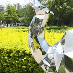 Camel 161cm Geometric Metal Garden Sculpture