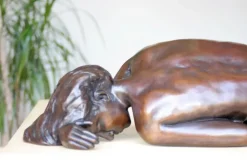 Caterina I Figurine Bronze Indoor Sculpture