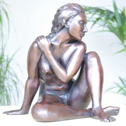 Caterina II Figurine Bronze Indoor Sculpture
