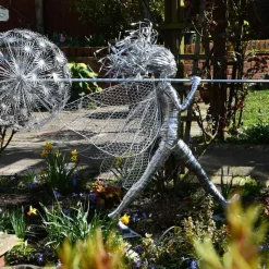Celeste Fairy 90cm Metal Wire Garden Sculpture