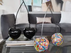 Cherry Fusion 43cm Black Resin Indoor Sculpture