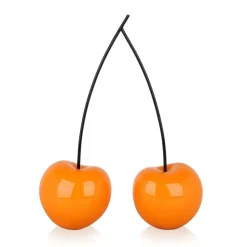 Cherry Fusion 43cm Orange Resin Indoor Sculpture