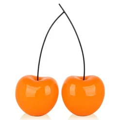 Cherry Fusion 55cm Orange Resin Indoor Sculpture