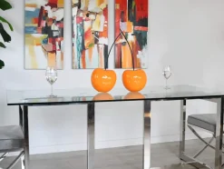 Cherry Fusion 55cm Orange Resin Indoor Sculpture
