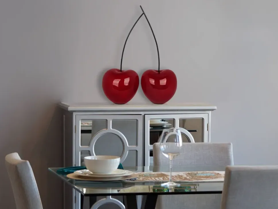 Cherry Fusion 68cm Red Resin Indoor Sculpture