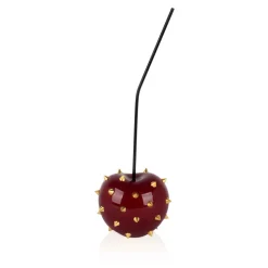Cherry Pop 44cm Red Stud Resin Indoor Sculpture
