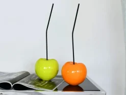 Cherry Pop 44cm Yellow Resin Indoor Sculpture