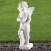 Cherub 44cm Marble Resin Garden Statue
