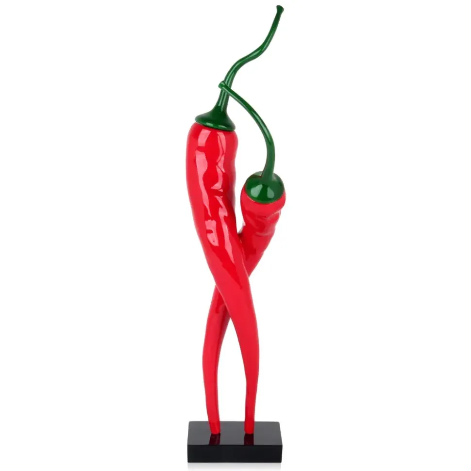 Chilli Fusion 59cm Red Resin Indoor Sculpture